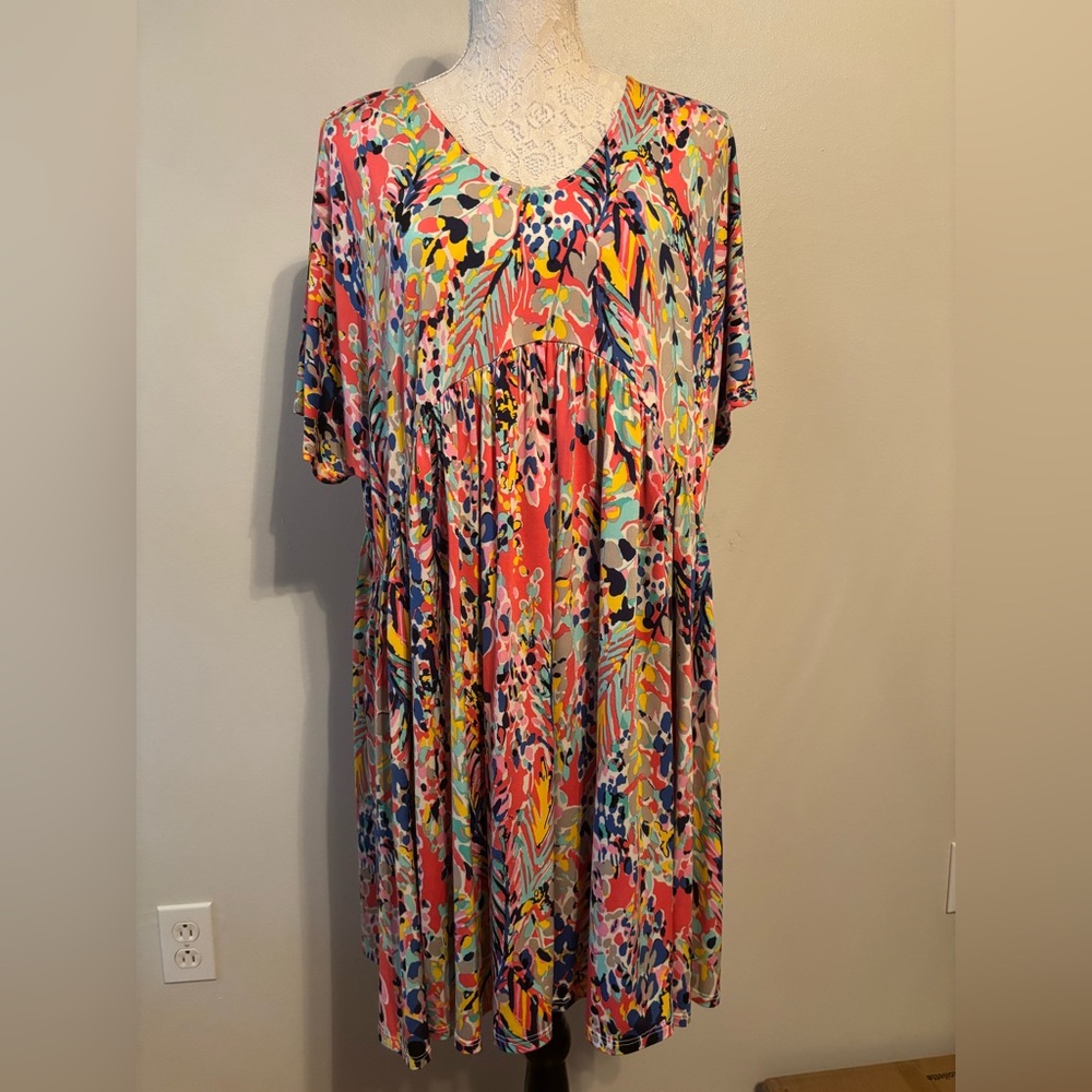 Beeson River Vibrant Patterned Midi Dress